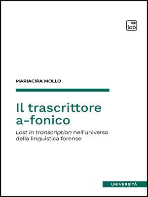 cover image of Il trascrittore a-fonico